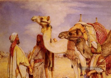  frederic - Der Gruß in der Wüste Ägypten Oriental John Frederick Lewis Araber